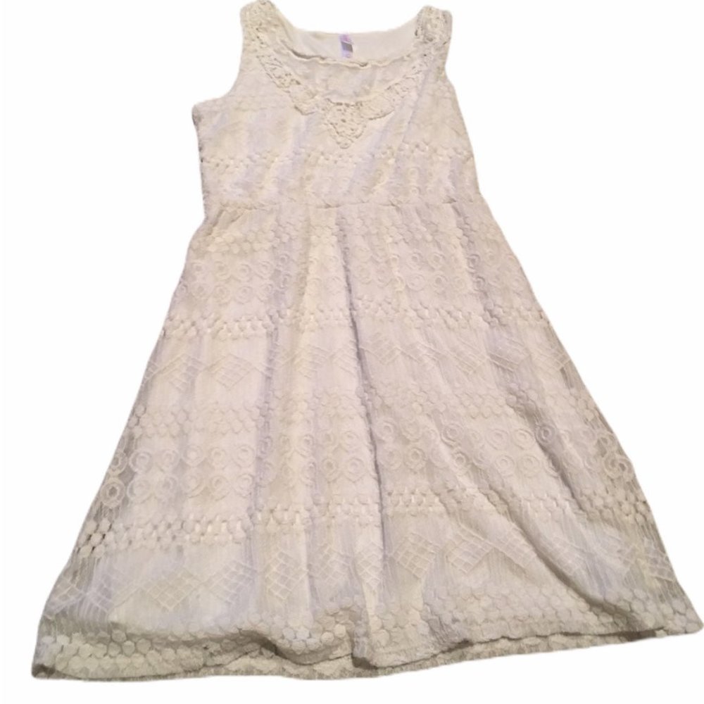 girls dress-xhilaration ivory